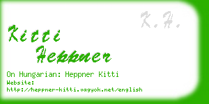 kitti heppner business card